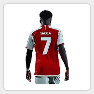 Back turned Bukayo Saka Magnet